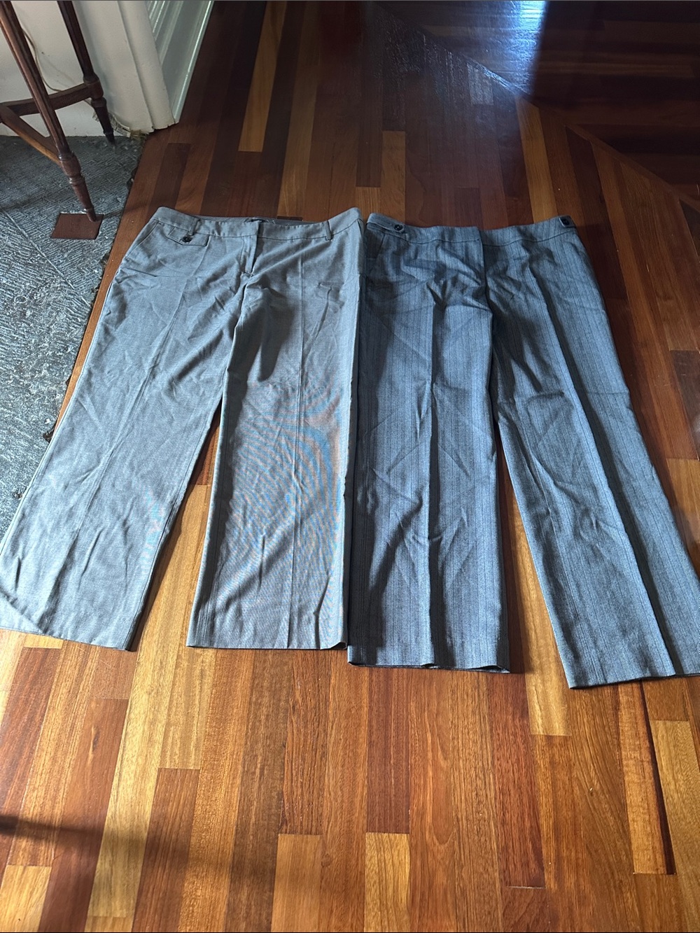 Esprit women Grey Dress Pants Trio - Subtle Pinstripe